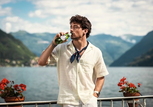 Advertising Package Example: Peroni Nastro Azzurro with Charles LeClerc