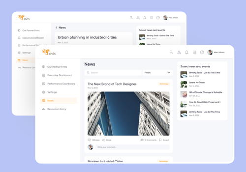 Web Design Package Example: Ovis