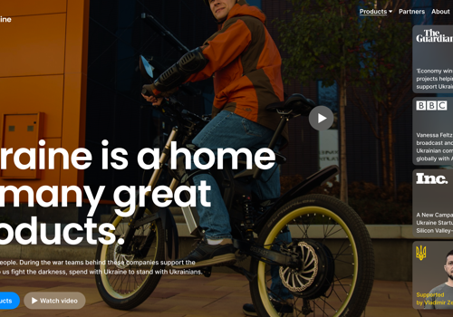 Web Development Package Example: SpendWithUkraine – NGO with a 220+ UA businesses