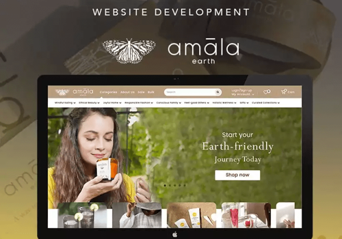 Web Development Package Example: Amala Earth