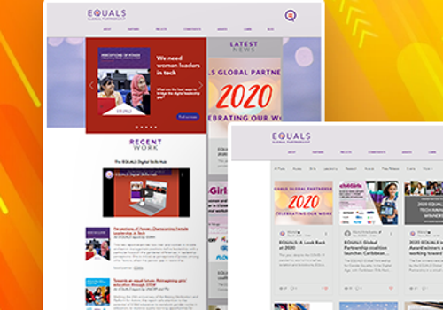 Web Development Package Example: EQUALS - Client: UNESCO