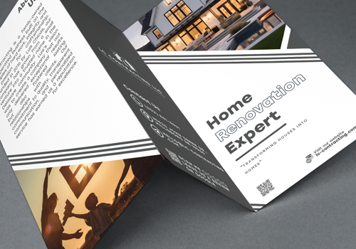 Web Design Package Example: Logo, Branding, Direct Mail Campaign, Brochures.