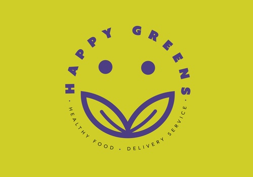 Branding Package Example: Happy Greens Logo