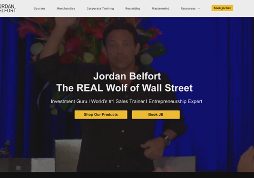 E-Commerce Development Package Example: Priorirty support for the Real Wolf of Wall Street