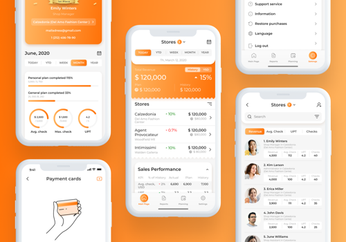 Mobile App Development Package Example: Fintech analytic and planning tool for business