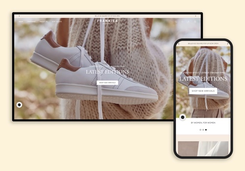 Web Design Package Example: Frankie4 USA's migration from Magento to Shopify