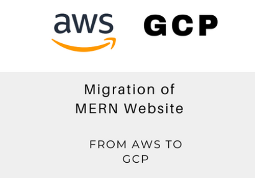 Cloud Consulting & SI Package Example: Migration of MERN from AWS to GCP