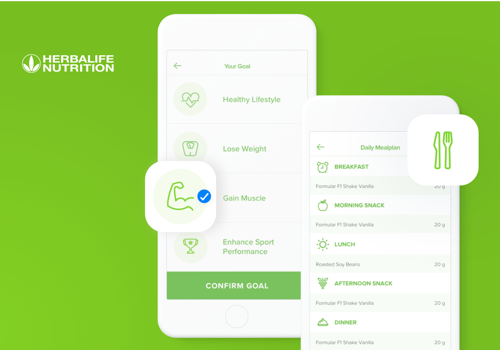 Mobile App Development Package Example: HerbalifeGo - buy Herbalife products in-app