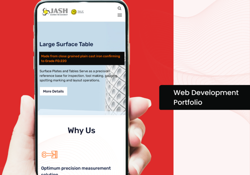 Web Design Package Example: Optimizing WooCommerce website for Jash Precision