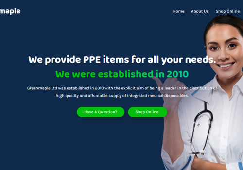 Web Design Package Example: Greenmaple Website Design using Modern Bootstrap & HTML/CSS