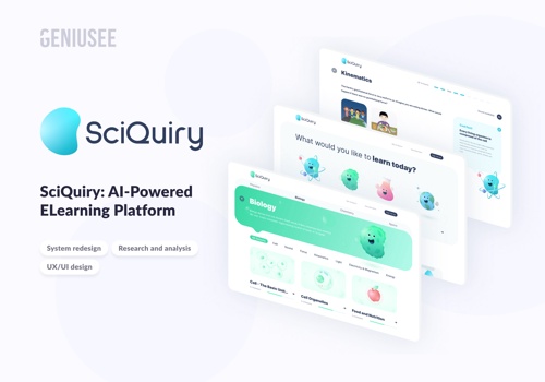 UX/UI Design Package Example: SciQuiry