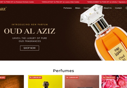 Web Development Package Example: Al Faaz: Luxury Arabian Perfumes & Attars