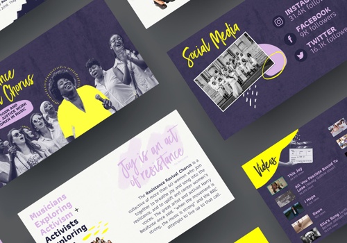 Other Design Package Example: Resistance Revival Chorus Branding & Presentation