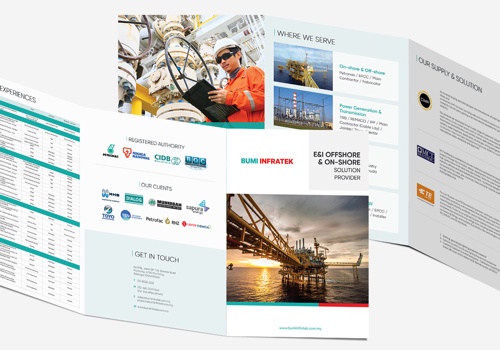 Graphic Design Package Example: Solutions and Products Brochure Design