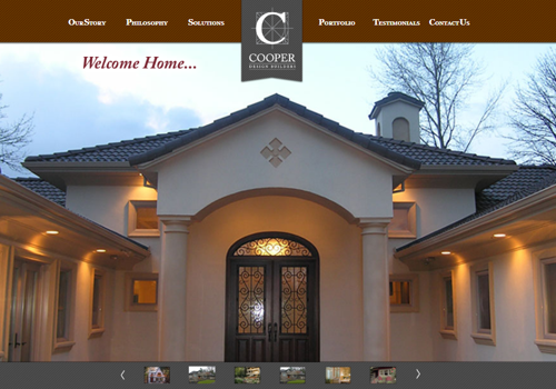 Web Development Package Example: Cooper Design Builders: WordPress Development