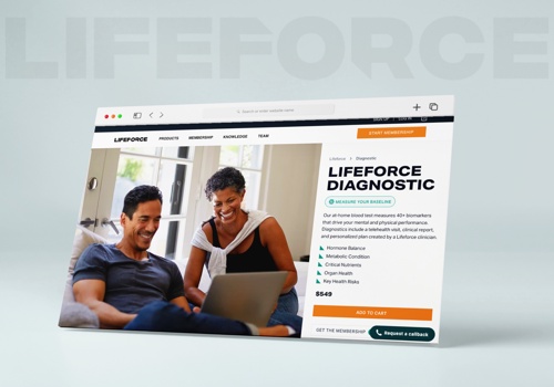 Custom Software Development Package Example: Lifeforce - TonyRobbins