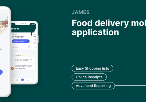 Mobile App Development Package Example: James Butler: Food delivery mobile application