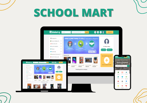 Web Development Package Example: School Mart - Students can Buy & Sell Everything