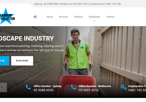 Web Design Package Example: Sydney's Premier Labour Hire Agency Squarespace Website Design