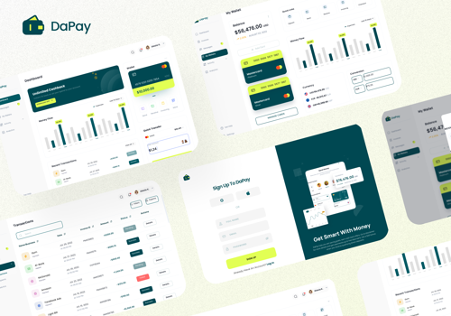 UX/UI Design Package Example: Financial tracking and transaction management