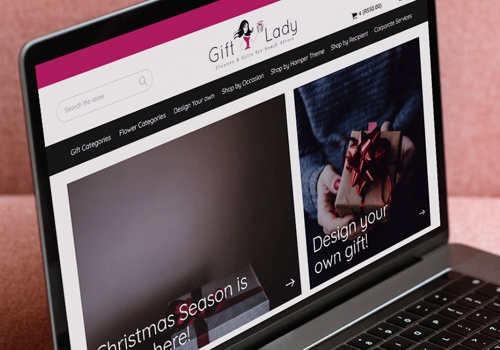 Search Engine Optimization Package Example: GiftLady - E-commerce Website Development