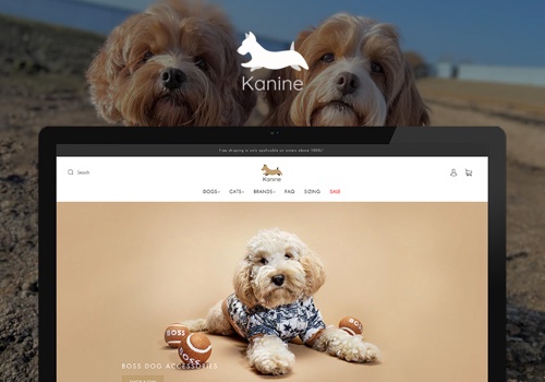Web Design Package Example: Kanine