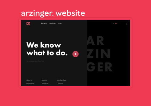 Web Development Package Example: Arzinger