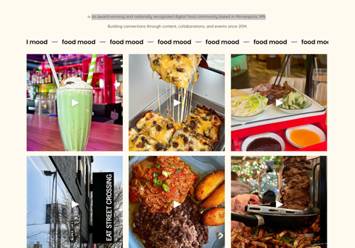 E-Commerce Development Package Example: Squarespace Design & Dev for a food community