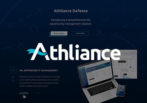 Web Design Package Example: Athliance - Website Design