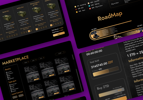 Blockchain Package Example: Zombie Play 2 Earn application