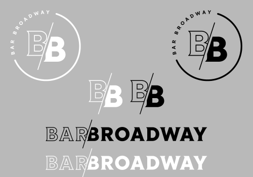 Graphic Design Package Example: Complete brand redesign for Bar Broadway