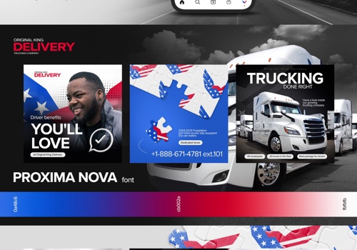 Branding Package Example: Brandbook Original King Delivery