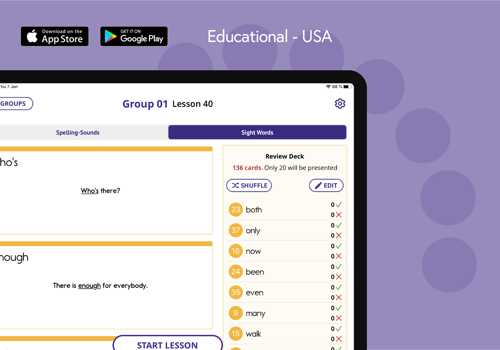 Mobile App Development Package Example: Digital Decks for Foundational Skills Instruction