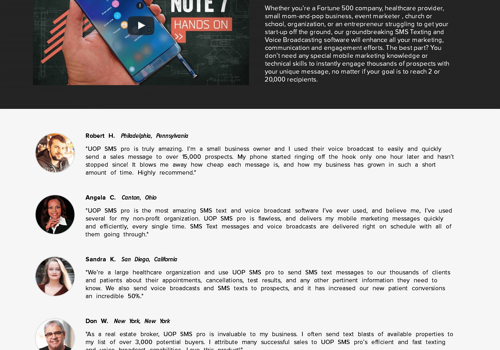 Web Development Package Example: UOP SMS PRO