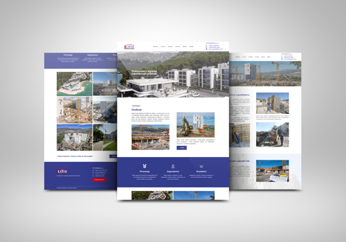 Web Design Package Example: Ćitić Gradnja Website