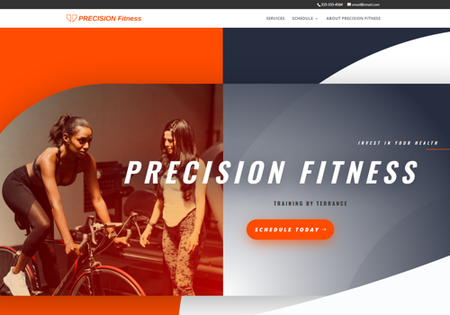 Web Design Package Example: Precision Fitness
