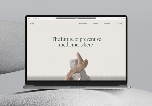 Web Design Package Example: Atria Website Design + Development