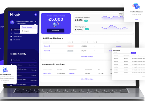 UX/UI Design Package Example: Streamlining the invoicing process for UK company
