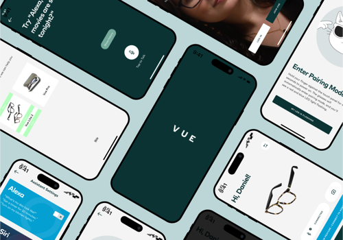 UX/UI Design Package Example: Vue Glasses - Smart Glasses App