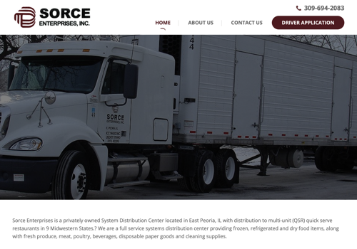 Web Design Package Example: Sorce Enterprises