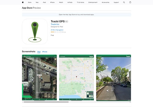Mobile App Development Package Example: Tracki GPS