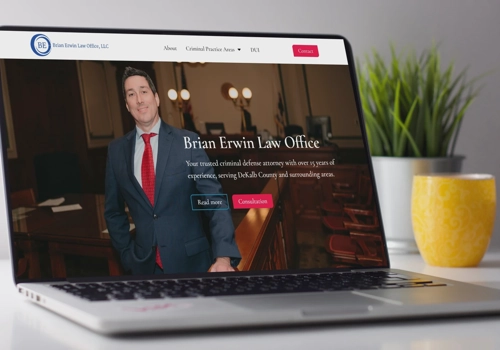 Web Design Package Example: Website design for Criminal Defense Lawyer