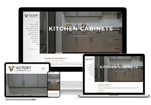 Web Design Package Example: Victory Cabinets LLC