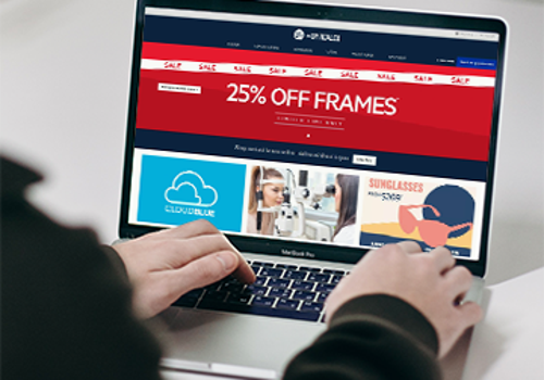 Web Design Package Example: The Optical Company Website Care