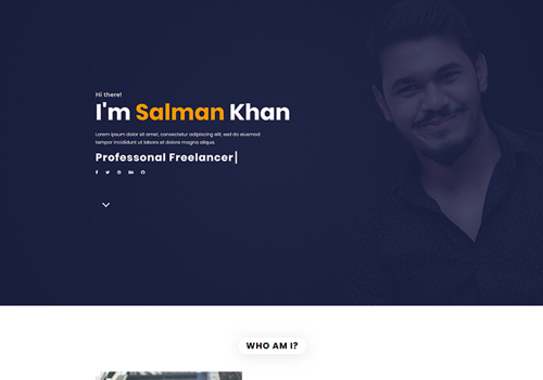 Web Design Package Example: Duck - Personal Portfolio Landing Page Template