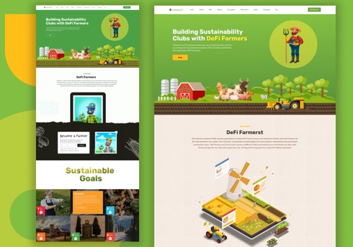 Custom Software Development Package Example: Development of Defi farmers Website
