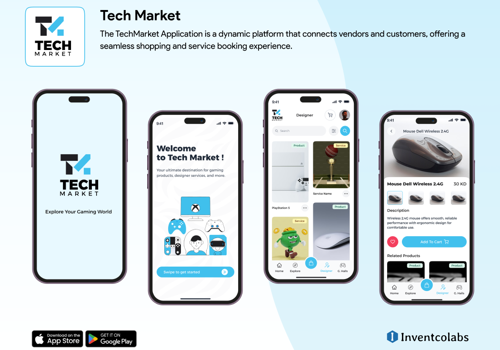 Mobile App Development Package Example: Tech Market Mobile Application