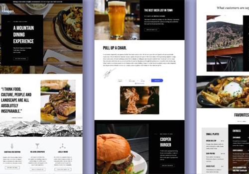 Web Design Package Example: Cooper's on the Creek Website Design