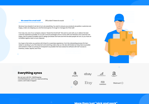 Web Development Package Example: Mutli page webflow CMS website