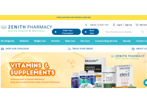 Web Development Package Example: Zenith Pharmacy